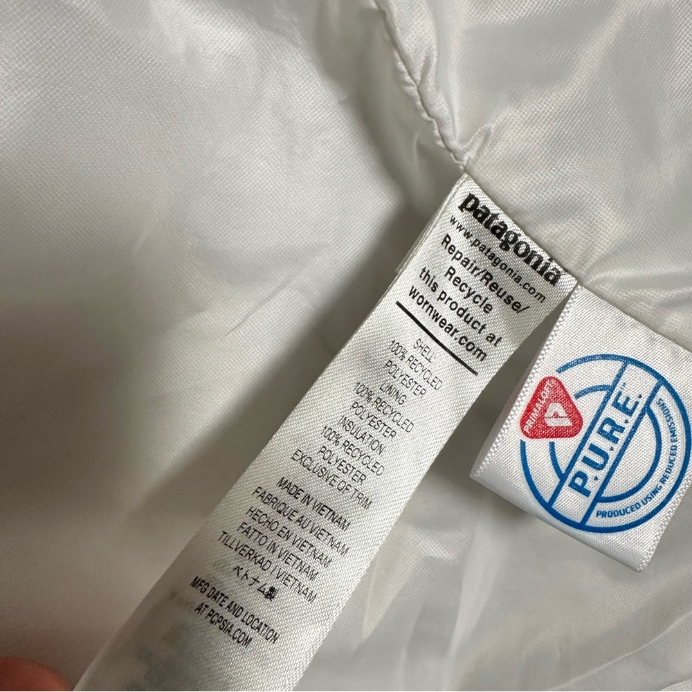 PATAGONIA Nano Puff Vest in Birch White - Picture 8 of 10